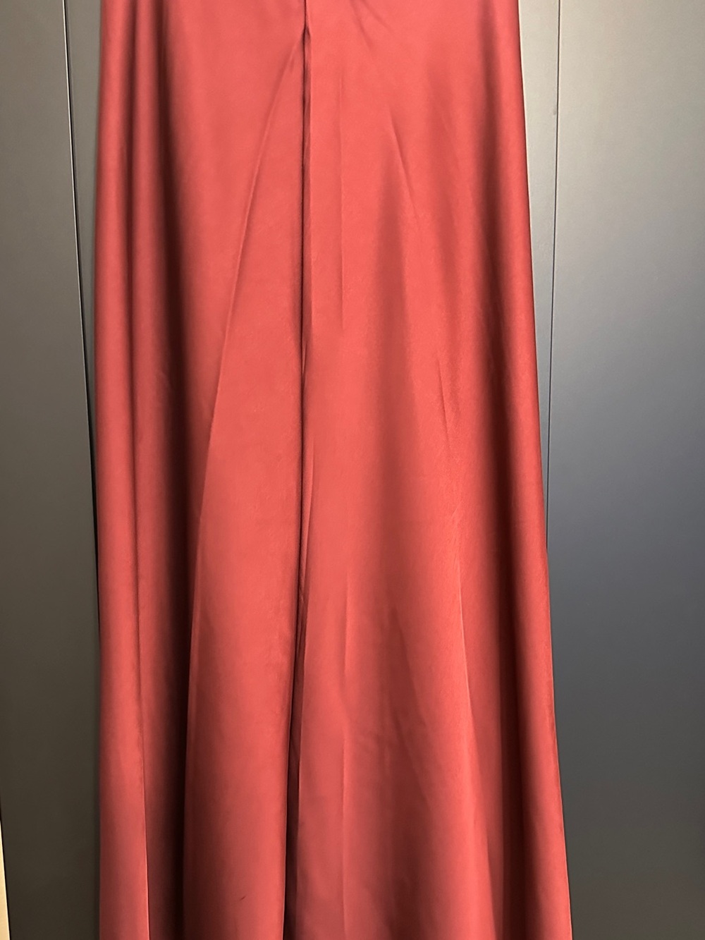 Women's Wine  Red A-Line Maxi Skirt
